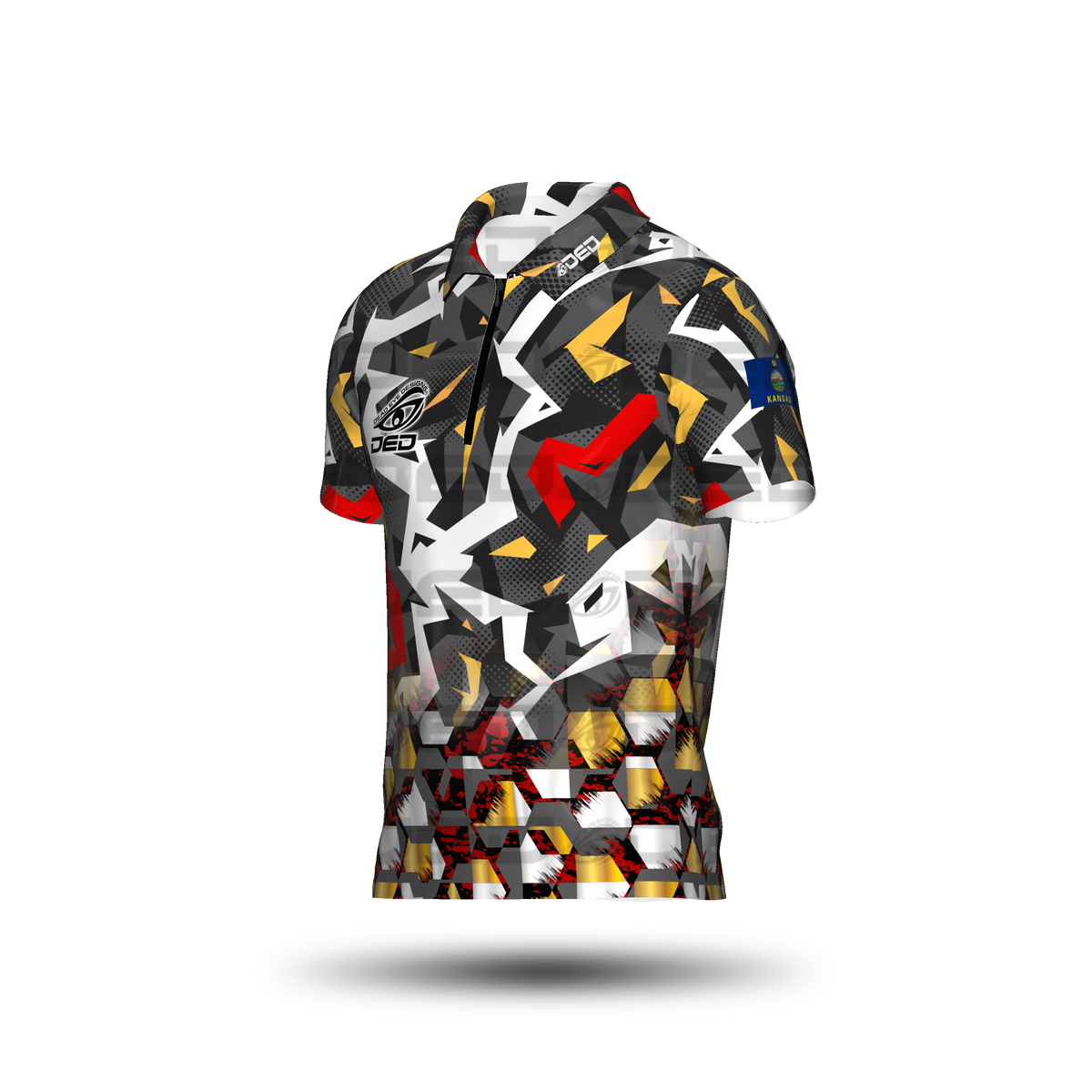 DED Red Gold Metrix Messy Classic Jersey