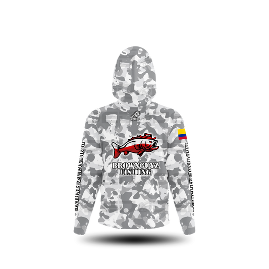 Brownguyz Fishing Camo Gray Classic Jersey V1