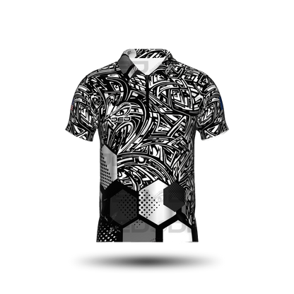 DED Black and White Honey Comb Messy Classic Jersey