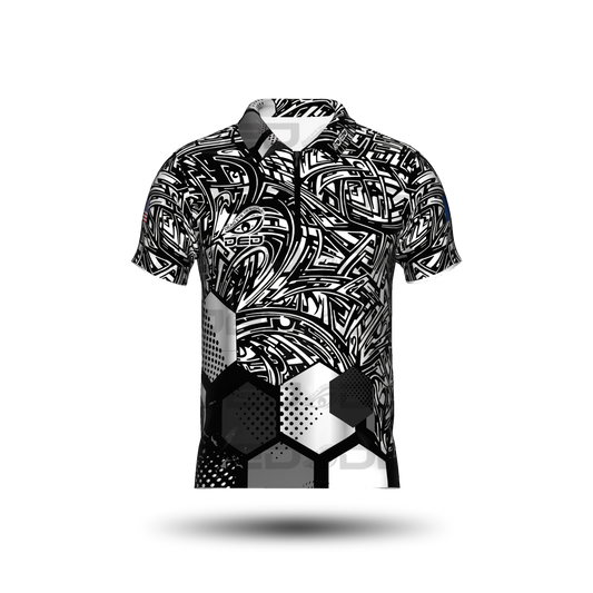 DED Black and White Honey Comb Messy Classic Jersey