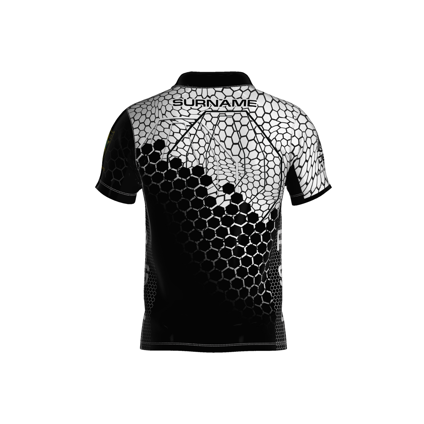 Eemann Tech Zeus Black and White Hex Open Jersey