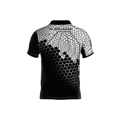 Eemann Tech Zeus Black and White Hex Open Jersey