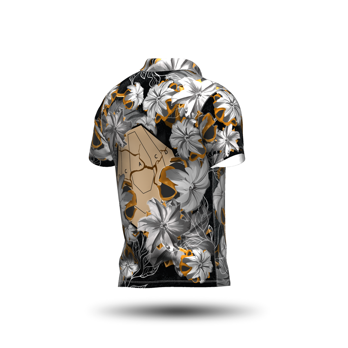 DED Bullet Floral IPSC Target Black Classic Jersey