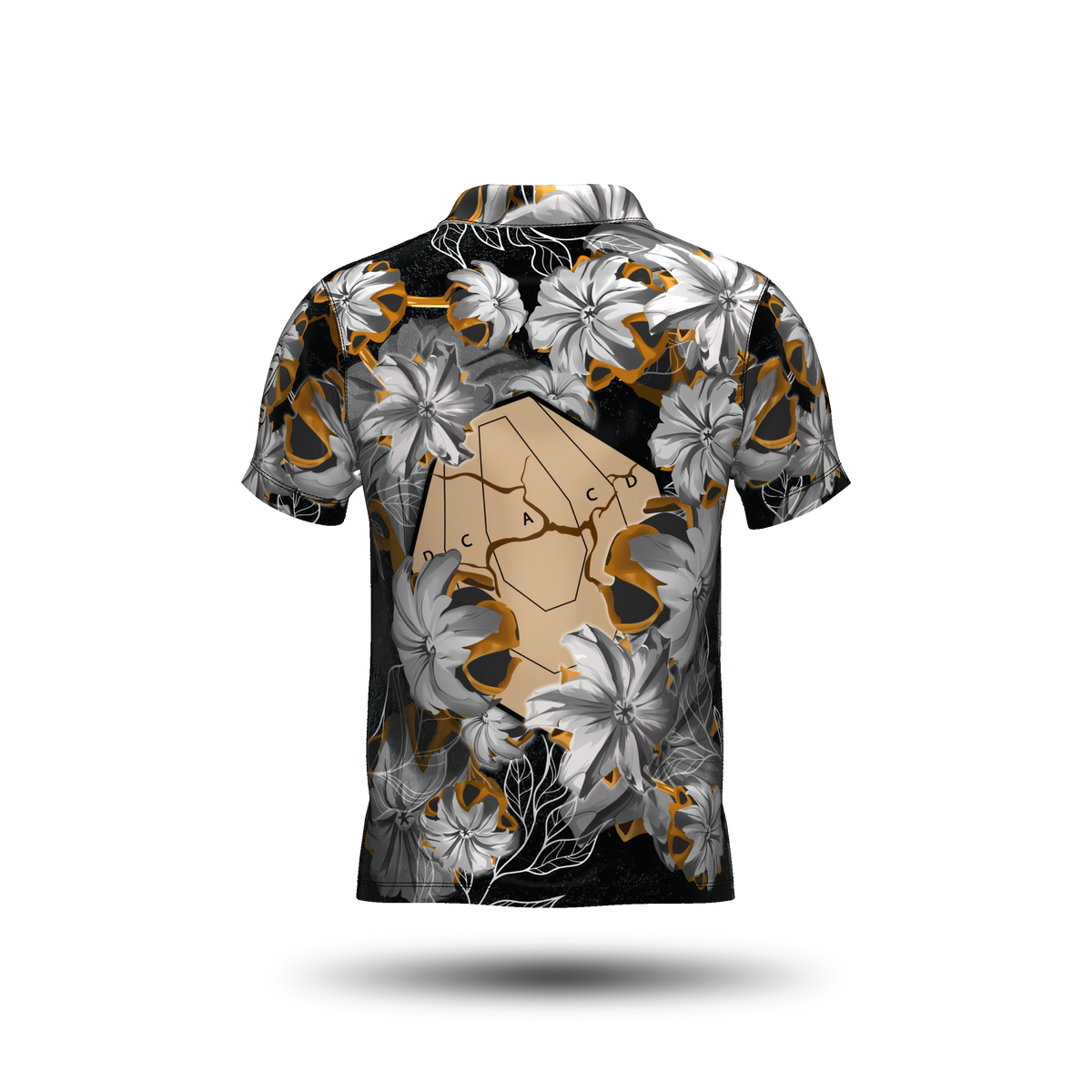 DED Bullet Floral IPSC Target Black Classic Jersey