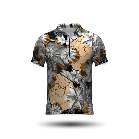 DED Bullet Floral IPSC Target Black Classic Jersey