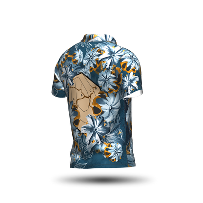 DED Bullet Floral IPSC Target Blue Classic Jersey