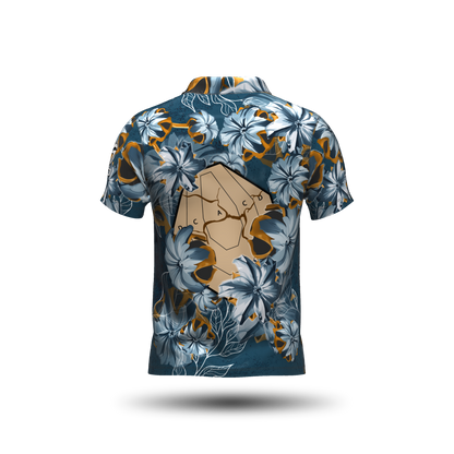 DED Bullet Floral IPSC Target Blue Classic Jersey
