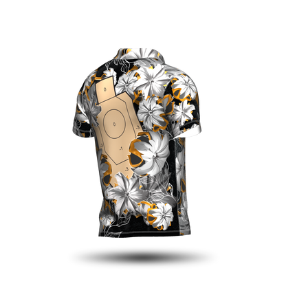 DED Bullet Floral IDPA Target Black Classic Jersey