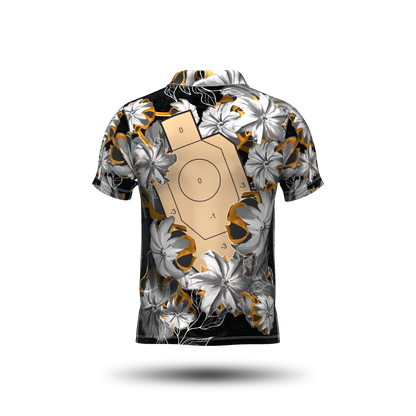 DED Bullet Floral IDPA Target Black Classic Jersey