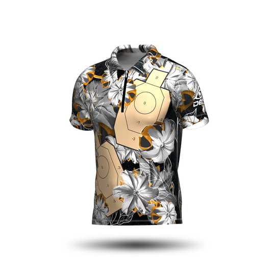 DED Bullet Floral IDPA Target Black Classic Jersey