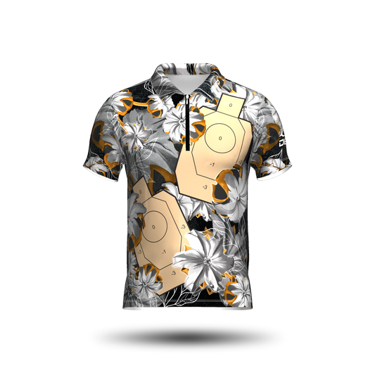 DED Bullet Floral IDPA Target Black Classic Jersey