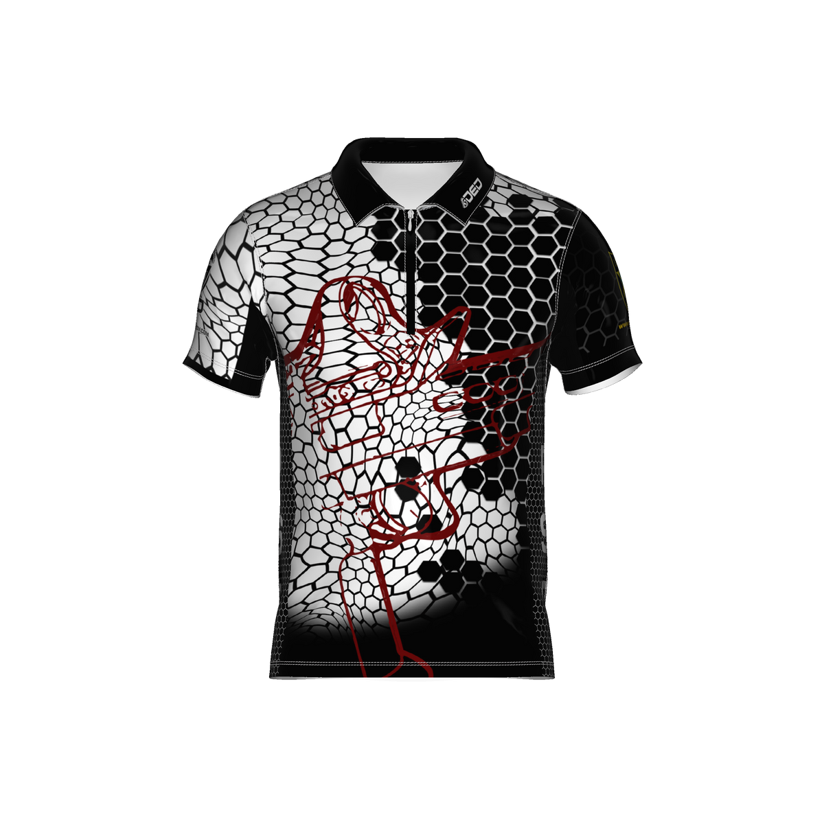 Eemann Tech Zeus Black and White Hex Open Jersey
